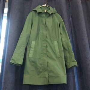 Green Lululemon rain jacket